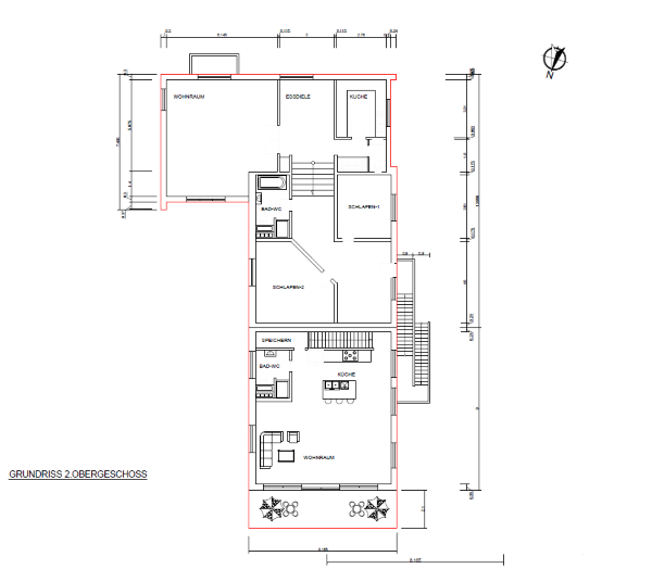 Hausanbau Grundriss Freiburg i Breisgau